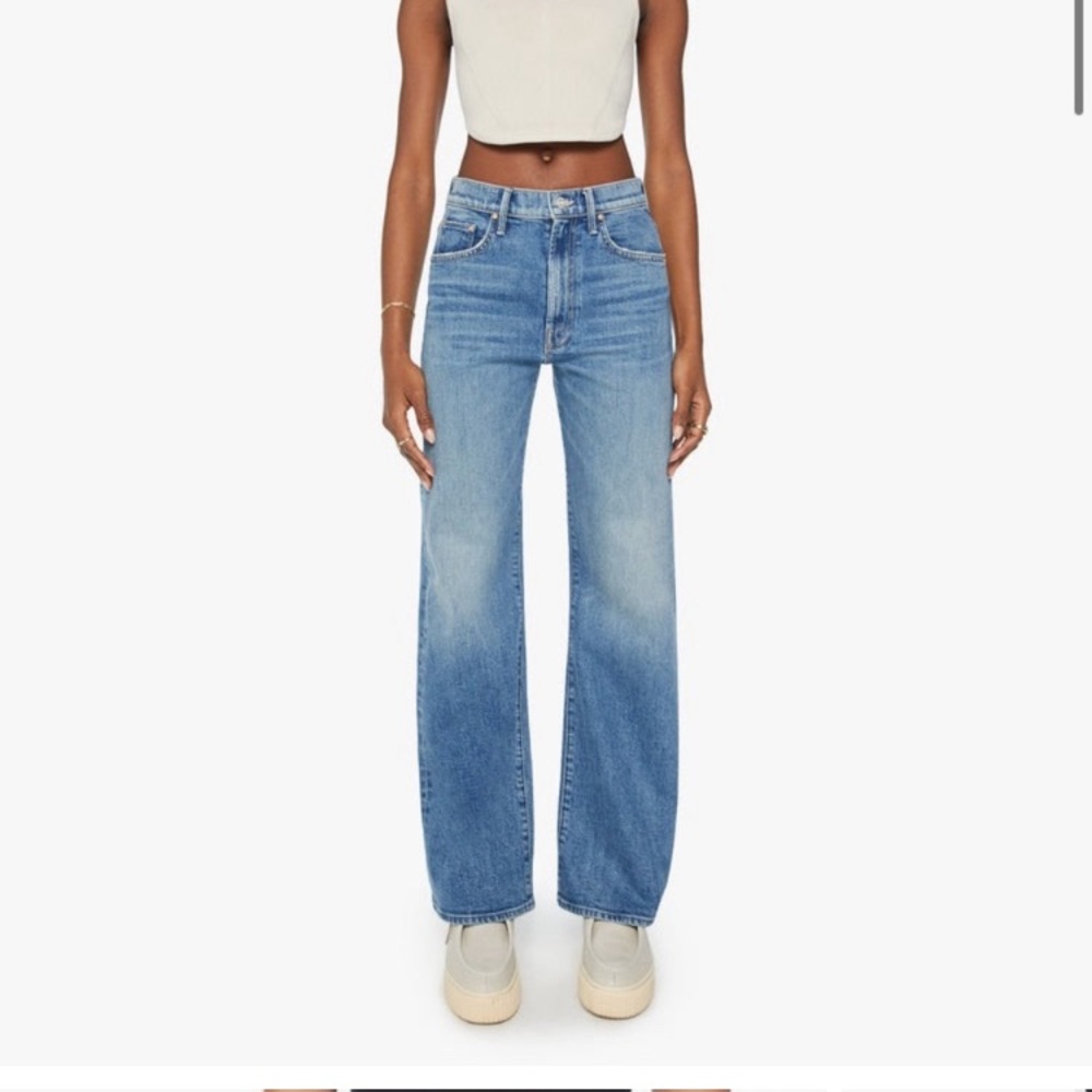 mother jeans wide leg high waisted